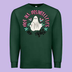 Not All Disabilities Are Visible Premium Sweatshirt Designed By Maliassmallbusiness