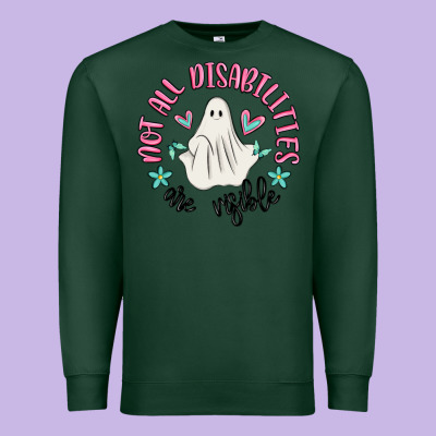 Not All Disabilities Are Visible Premium Sweatshirt Designed By Maliassmallbusiness