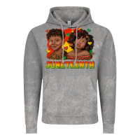 Cloud Rock juneteenth with afro black kids Vintage Hoodie - texasbilliewilder