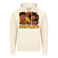 Vintage Artic juneteenth with afro black kids Vintage Hoodie - texasbilliewilder