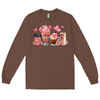 Chestnut floral coffee cups Long Sleeve Tee - JahusDesignShop