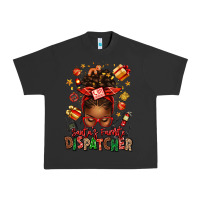 Pigment Black santa's favorite dispatcher afro messy bun Urban Heavy Tee - texasbilliewilder