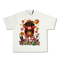 Pistachio santa's favorite dispatcher afro messy bun Urban Heavy Tee - texasbilliewilder
