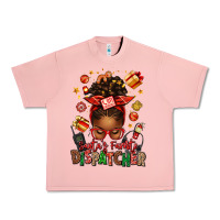 Salmon santa's favorite dispatcher afro messy bun Urban Heavy Tee - texasbilliewilder