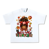 White santa's favorite dispatcher afro messy bun Urban Heavy Tee - texasbilliewilder