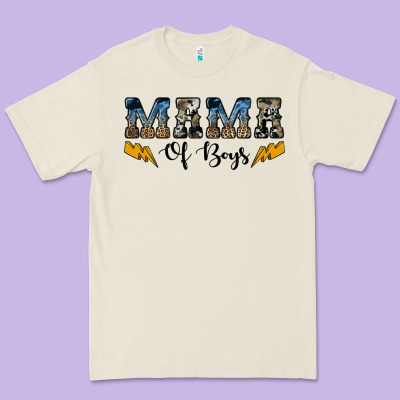 Western Mama Of Boys Premium Tee Designed By Artiststas
