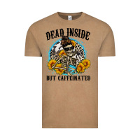 Vintage Coffee dead inside but caffeinated Vintage Tee - Zillion Design Studio