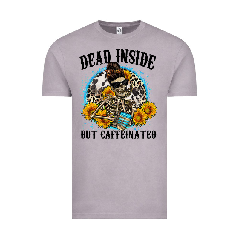 Dead Inside But Caffeinated Vintage Tee by Zillion Design Studio | Teevron