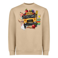Mushroom school bus driver front Heavyweight Sweatshirt - texasbilliewilder