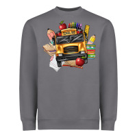 Storm school bus driver front Heavyweight Sweatshirt - texasbilliewilder