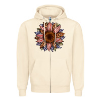 Sandshell usa flag camouflage leopard sunflower Zipper Hoodie - Artiststas