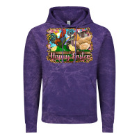 Cloud Purple happy easter rooster chicken and chick Vintage Hoodie - RanaPortraitStore
