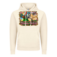 Vintage Artic happy easter rooster chicken and chick Vintage Hoodie - RanaPortraitStore