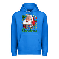 True Royal Merry Christmas With Santa Premium Hoodie - BundleAndBundleShop