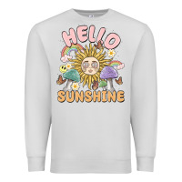 Dove Grey hello sunshine Premium Sweatshirt - MaliasSmallBusiness