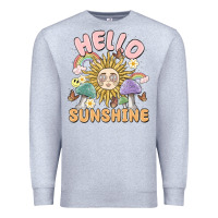 Heather Grey hello sunshine Premium Sweatshirt - MaliasSmallBusiness