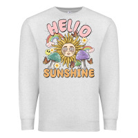 Oatmeal Heather hello sunshine Premium Sweatshirt - MaliasSmallBusiness