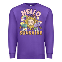 Purple hello sunshine Premium Sweatshirt - MaliasSmallBusiness