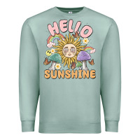 Seafoam hello sunshine Premium Sweatshirt - MaliasSmallBusiness
