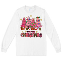 White pink christmas trees Long Sleeve Tee - AdoDesignShop
