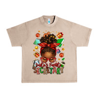 French Oak santa's favorite secretary afro messy bun Urban Heavy Tee - texasbilliewilder