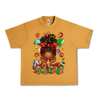 Peanut Butter santa's favorite secretary afro messy bun Urban Heavy Tee - texasbilliewilder