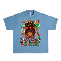 Pebble Blue santa's favorite secretary afro messy bun Urban Heavy Tee - texasbilliewilder