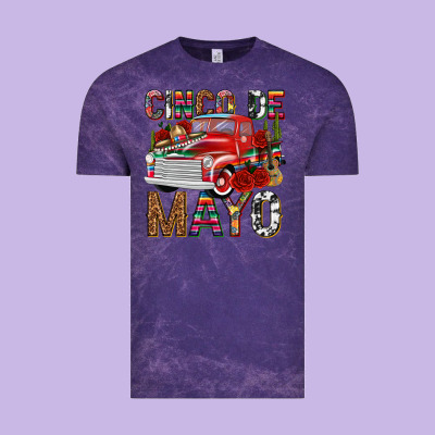 Cinco De Mayo Truck Vintage Tee Designed By Texasbilliewilder