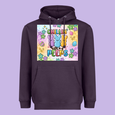 Chillin' With My Peeps Heavyweight Hoodie Designed By Maliassmallbusiness