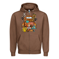 Chestnut farm truck,fall Zipper Hoodie - JahusDesignShop