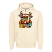 Sandshell farm truck,fall Zipper Hoodie - JahusDesignShop