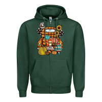Sports Green farm truck,fall Zipper Hoodie - JahusDesignShop