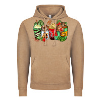 Vintage Coffee tiger coffee cups Vintage Hoodie - Zillion Design Studio
