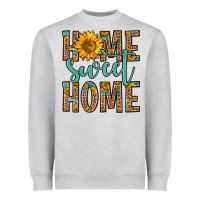 Heather Grey home sweet home Heavyweight Sweatshirt - Zillion Design Studio