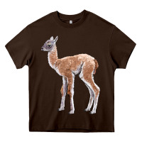 Chocolate Brown Guanaco Llama Baby Heavy Core Tee - LillyAllenDesigns