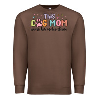 Chestnut this dog mom wears her heart on her sleeve Premium Sweatshirt - MaliasSmallBusiness