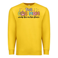 This Dog Mom Wears Her Heart On Her Sleeve Premium Sweatshirt | Teevron