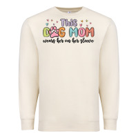 Sandshell this dog mom wears her heart on her sleeve Premium Sweatshirt - MaliasSmallBusiness