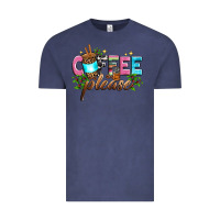 Vintage Denim coffee please Vintage Tee - Zillion Design Studio