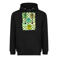 Black shamrock religious Heavyweight Hoodie - MaliasSmallBusiness