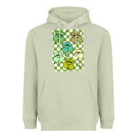 Matcha shamrock religious Heavyweight Hoodie - MaliasSmallBusiness