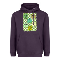 Plum shamrock religious Heavyweight Hoodie - MaliasSmallBusiness