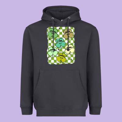 Shamrock Religious Heavyweight Hoodie Designed By Maliassmallbusiness
