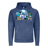 Vintage Denim wolf coffee cups Vintage Hoodie - Zillion Design Studio