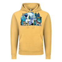 Vintage Mustard wolf coffee cups Vintage Hoodie - Zillion Design Studio