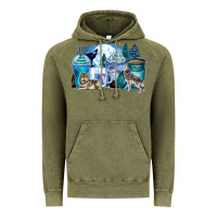 Vintage Olive wolf coffee cups Vintage Hoodie - Zillion Design Studio