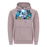 Vintage Zinc wolf coffee cups Vintage Hoodie - Zillion Design Studio
