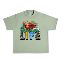 Oil Green teacher life Urban Heavy Tee - Zillion Design Studio