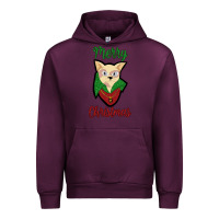 Mauve Wine Merry Christmas Cat Urban Hoodie - Bettercallsaul