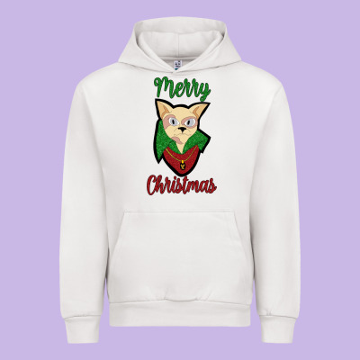 Merry Christmas Cat Urban Hoodie Designed By Bettercallsaul